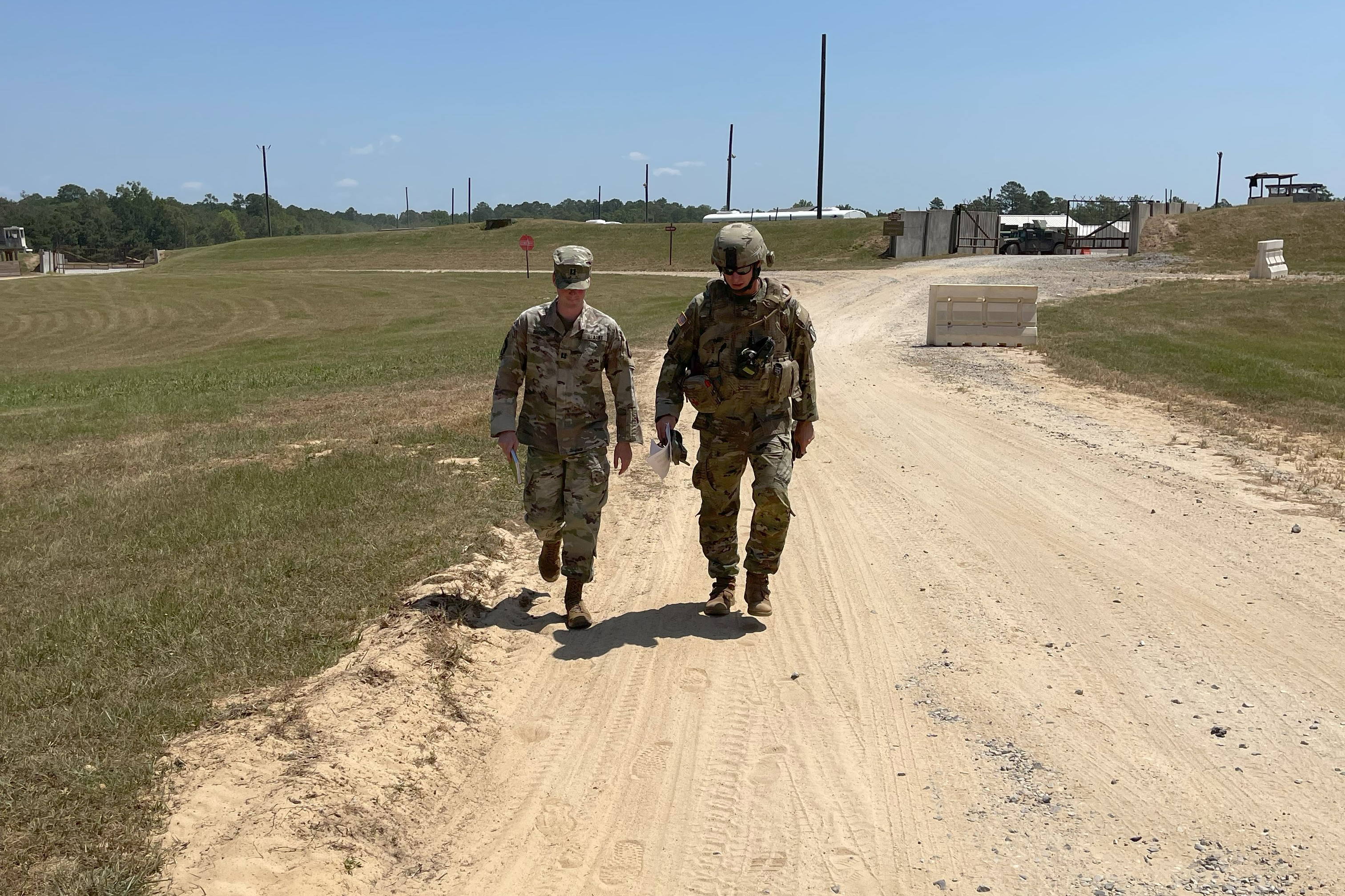 Soldiers walking